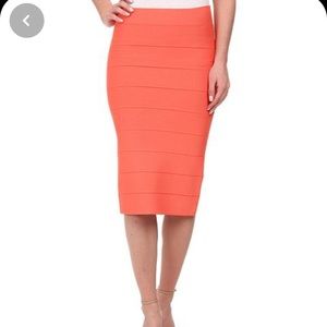 Coral BCBG Maxazria bandage skirt XS